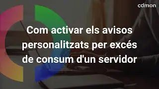 Com activar els avisos personalitzats per excés de consum d'un servidor