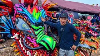 BIGGEST DRAGON KITE FESTIVAL!!! The audience is booming
