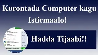 Koronto intee le'eg ayuu Computer kaagu cunaa??