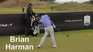 Brian Harman Driver Golf Swing - Slow Motion Rear View