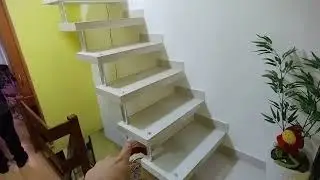 escada pre moldada - modelo L