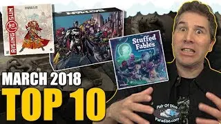 Top 10 most popular board games: March 2018