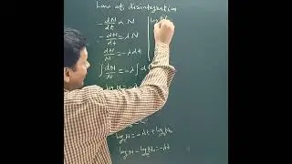 Law of disintegration or Decay Equation, class 12, Chapter 13 Nuclei  #shorts #cbse #Physics 365