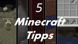 5 MINECRAFT TIPPS FÜR BEGINNER !!! - Tutorial (deutsch)