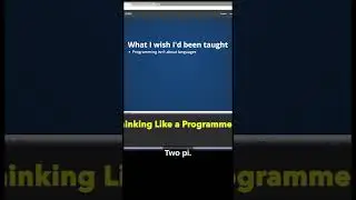 Programming ISN'T about languages