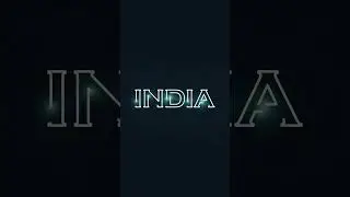 Light Stroke Text Animation | INDIA Typography Effect in After Effects | Motion Graphics