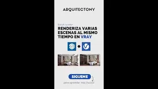COMO RENDERIZAR VARIAS ESCENAS AL MISMO TIEMPO EN VRAY