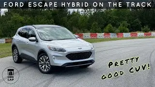 One Lap in the 2020 Ford Escape Hybrid on The Race Track!