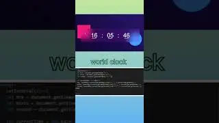 world 🌍 clock #thisjavascript