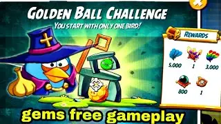 Angry birds 2 the golden ball challenge 2 July 2026 with blues gems free 