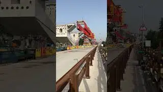 Bridge building Machine is here 👷‍♀️👷.      