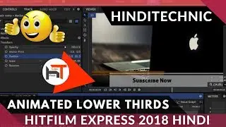 Hitfilm Express - Lower thirds like kabita's kitchen in Hindi 2018