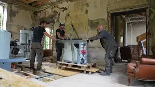Moving the workshop upstairs.
