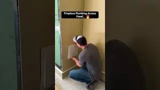 Fireplace Plumbing Access Panel…🔥