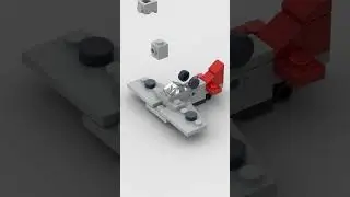 North American P-51 Mustang made of lego #legoshorts #legotutorial #tutorial #shorts