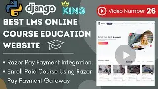Enroll Paid Course Using Razor Pay Payment Gateway | How to use Razor Pay Payment Gateway In Django