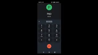 Cubot P80 incoming call (Screen Video)