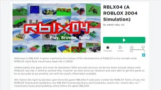 The most accurate ROBLOX 2004 Simulator (RBLX04)