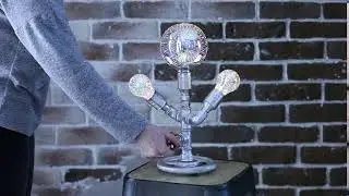 Лампа в стиле лофт хайтек с 3d лампами