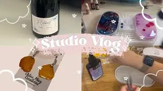 Studio Vlog - Rose Petal Earrings, Jewellery Trays, New Printer & Custom Orders