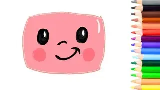 Cocomelon Face 🍉 | Easy Drawing For Kids 🌈🥳
