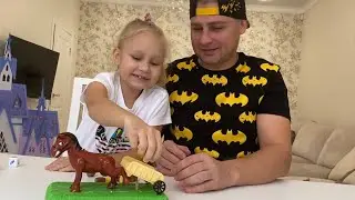 CHALLENGE! DAD AND ALICE AGAINST AN ANGRY PONY!