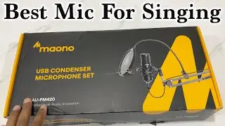 Best mic for singing maono AU-PM420 Unboxing professional mic streaming | USB microphone for YouTube