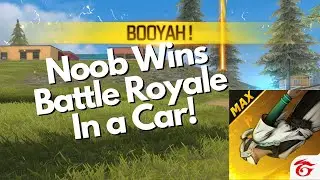 Noob wins with a car in Free Fire