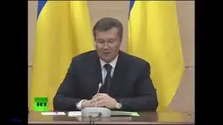 ч.1 Расшифровка заявлений Януковича на пресс-конференция в Ростове-на-Дону