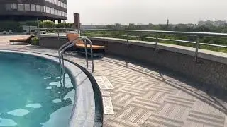 The Swimming Pool @ Le Meridien Hotel New Delhi, India - 4K