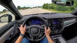 2022 Volvo S90 B6 AWD R-Design - POV Test Drive (Binaural Audio)