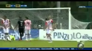 Ishak Belfodil  Goal  Inter VS Vicenza (2-1)