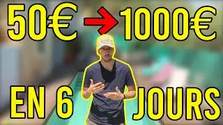 Comment transformer 50€ en 1000€ en 6 jours en trading ?