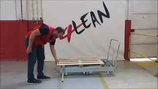 Lean Manufacturing - 4Lean - Mizusumashi - Lowered Wagon with Heavy Dutty Rolls