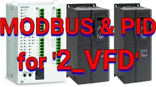 How to control multi Pumps/Motor with modbus & PID programming in Delta PLC?