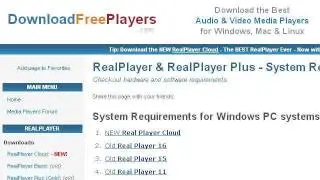System Requirements For Real Player