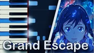 [Tenki no Ko] // Grand Escape (full) // OST // Piano (Synthesia+Sheets+MIDI)