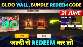 FREE FIRE REDEEM CODE | FF NEW REDEEM CODE TODAY | RAMPAGE PARTY REDEEM CODE | GLOOWALL REDEEM CODE