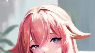 speedpaint / Yae Miko / копирую работу нейросети омг??