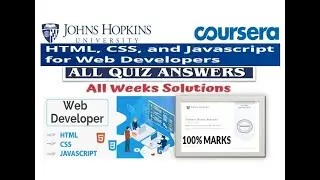 HTML, CSS, and Javascript for Web Developers | All Quiz & Assignment Answers | Coursera