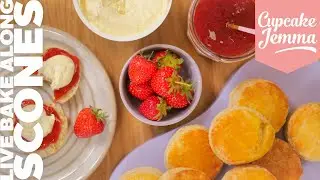 Classsic British Scone Recipe & Tutorial | LIVE BAKE ALONG | Cupcake Jemma