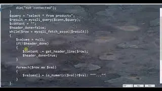 How to fetch MySQL data into PHP and export to CSV file without any library.