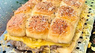 Griddle Breakfast Sliders using Country Crock Drizzle & Sizzle🔥