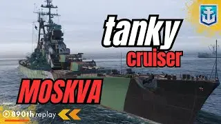 The Unstoppable MOSKVA: Dominate the Battles with Cruiser MOSKVA World of Warships #gaming