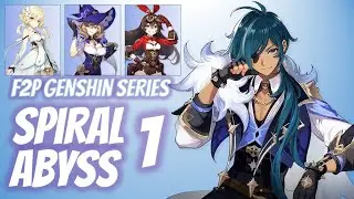 F2P Spiral Abyss Floor 1 | AR21 | Kaeya Physical Build | Genshin Impact v2.3