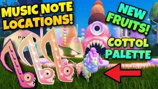 ⭐NEW UPDATE! EASY GUIDE! MUSIC NOTE LOCATIONS! COTTOL PALETTE! NEW FRUITS! | Creatures of Sonaria