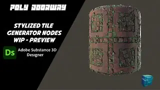 Stylized Tile Generator Preview - Susbtance 3D Designer