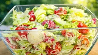 Wonderful and very healthy salad! Preparation takes 5 minutes!