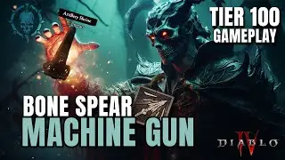 MACHINE GUN BONE SPEAR - Necromancer Build Guide Diablo 4 Season 2