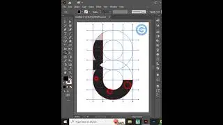 Grid  Letters Logo Design in Adobe Illustrator A...G #shorts